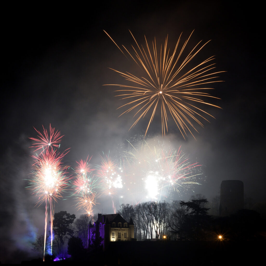 Feu d'artifice de Noël