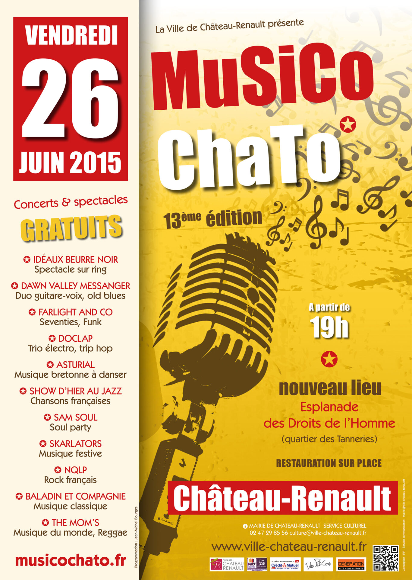 Affiche Musico'Chato 2015