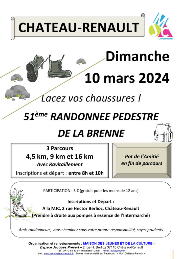 Affiche randonnées pédestre de la brenne