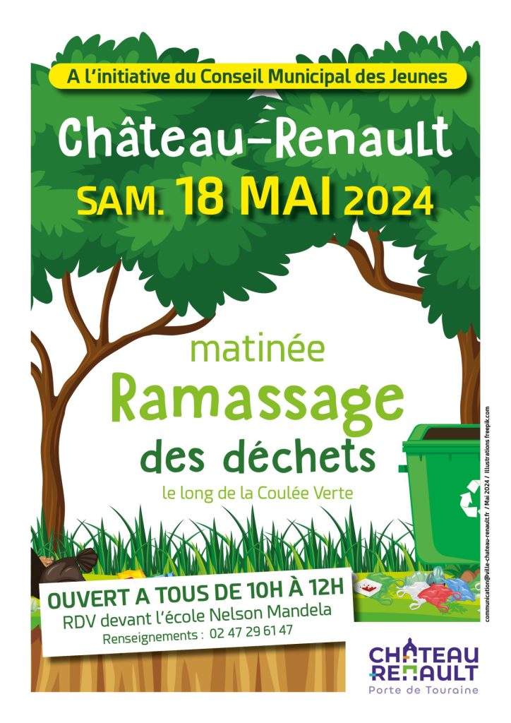 affiche ramassage déchets