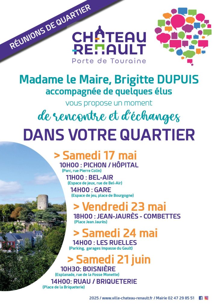 planning réunions de quartier