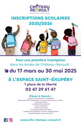 Affiche-Inscriptions-scolaires-2025 2026